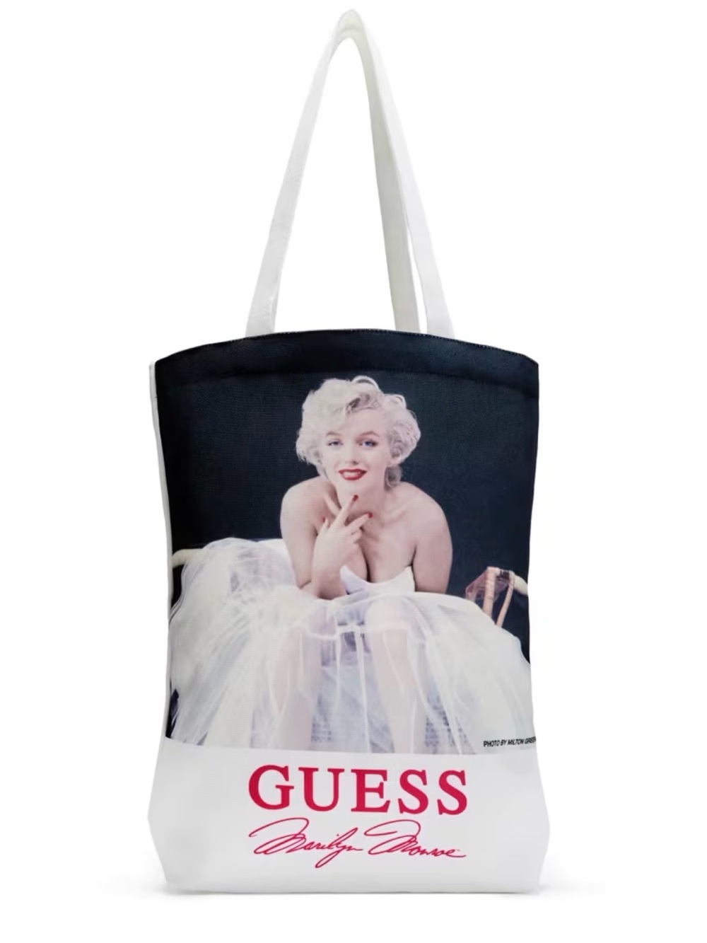 GUESS canvas Marilyn Monroe Printed Tote